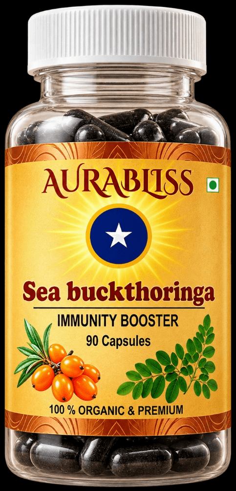 Aura Bliss Seabuckthorniga 90 Capsules Bottle